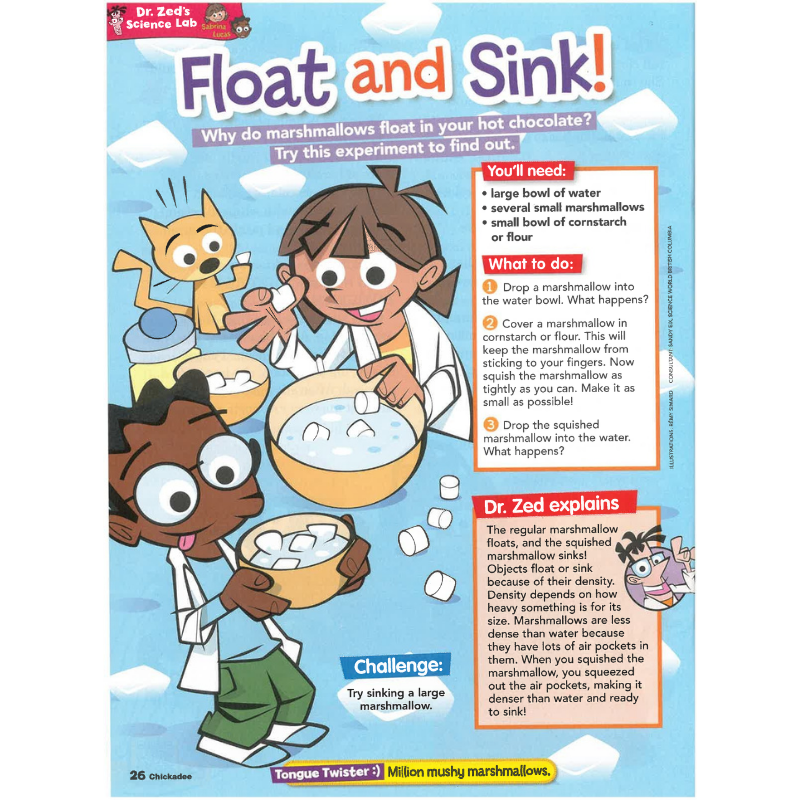 Chickadee: Ages 6-9 (8 issues) - Bayard Magazines