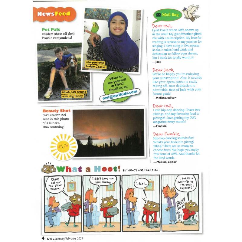 OWL: Ages 9-13 (8 issues) - Bayard Magazines