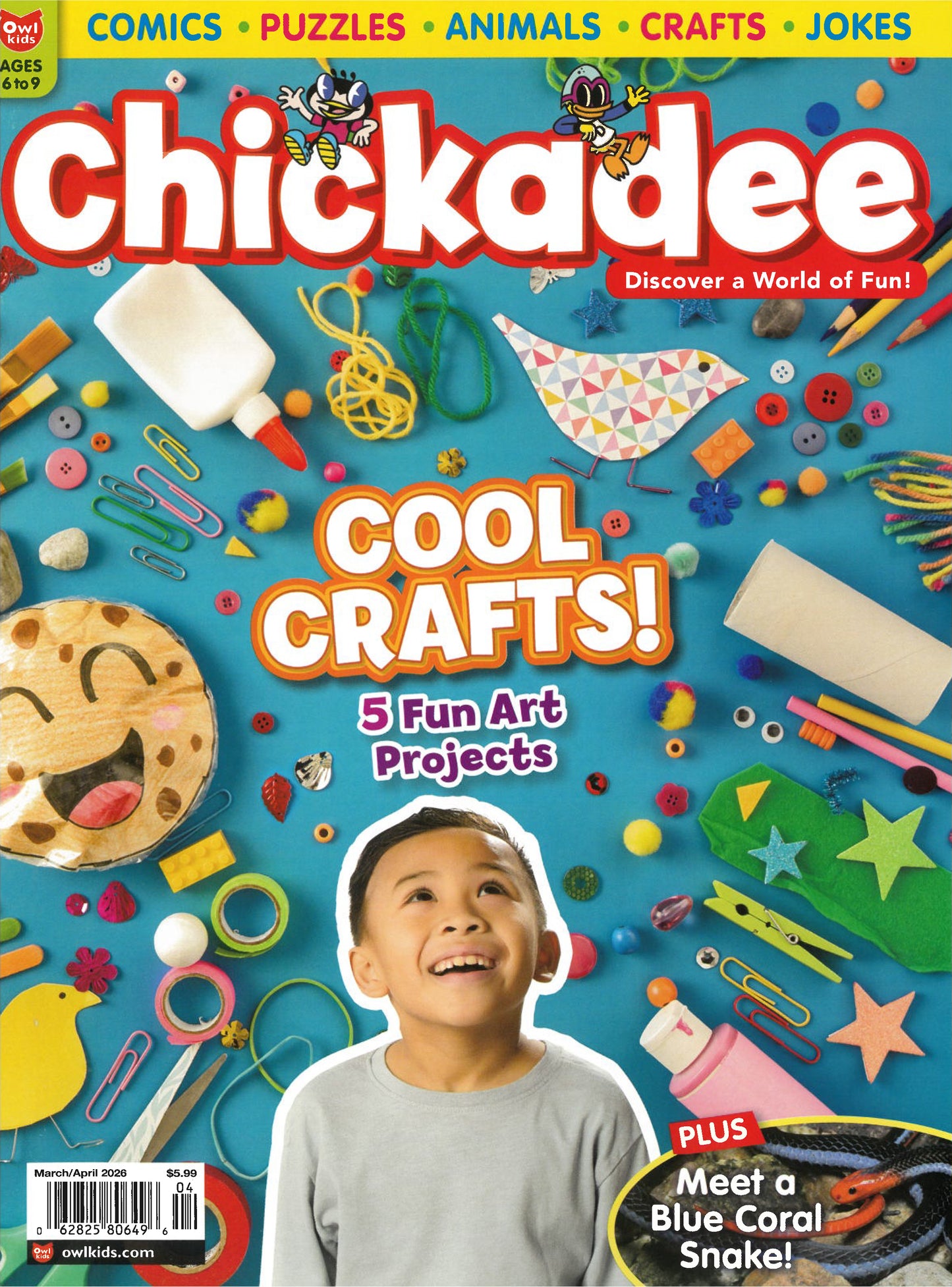 Chickadee: Ages 6-9 (8 issues) - Bayard Magazines